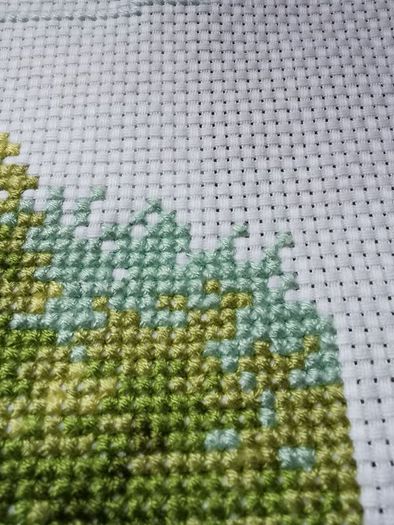Stunning Handmade Cross Stitch Embroidery - Garden flowers