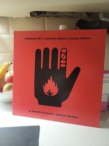 fontaines DC x massive attack x young fathers red sleeve green vinyl