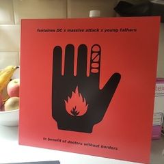 fontaines DC x massive attack x young fathers red sleeve green vinyl