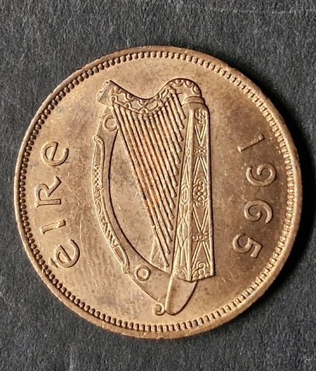 Ireland 1965 1/2 d Half Penny UNC