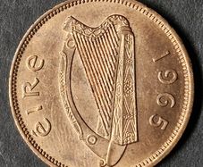Ireland 1965 1/2 d Half Penny UNC