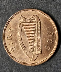 Ireland 1965 1/2 d Half Penny UNC