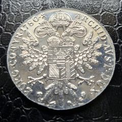 Austria 1780 Austrian Empire  1 Thaler - Maria Theresia Posthumous Silver coin