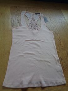 Lace Back T- Shirt for Sale
