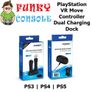 PlayStation 3 4 5 VR PSVR Move Tool Dual Controller Charger Dock Station Stand Image 6