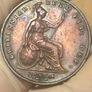 1846 Penny Victoria SCARCE DATE Nice Grade Image 5