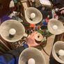 Five globe Celing light fitting postage extra Image 5