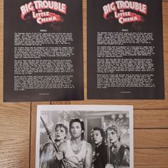 1986 Big Trouble In Little China Press Kit