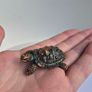 Brass Turtle Animal Statue Small Sculpture Tabletop Figurine Home Decor Gifts Image 2