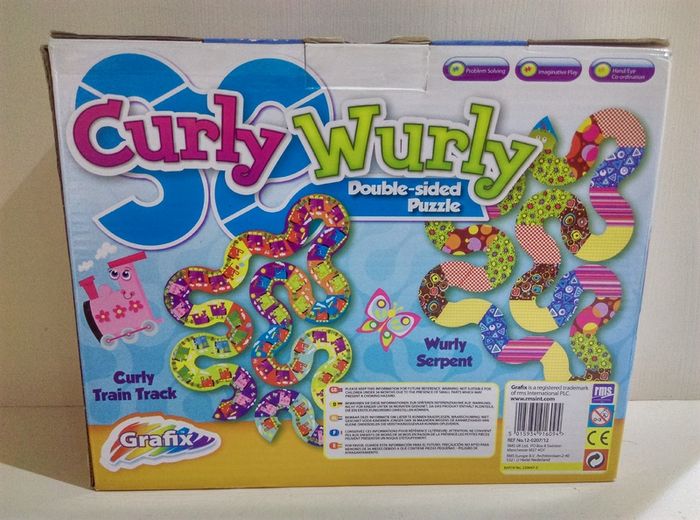 Curly Wurly Double Sided Floor Puzzle 28 Pce