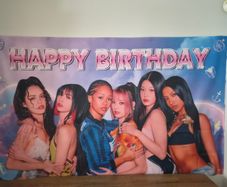 Katseye birthday photo backdrop