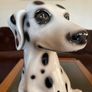 Large Mid-Century Ceramic Statue of a Dalmatian puppy 1970s Image 10