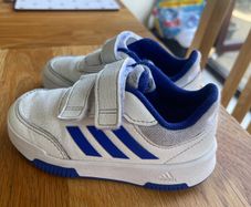 Adidas tensaur hook and loop trainers white and blue like New Toddler runners
