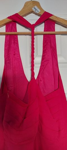 Beautiful Dress, Fuschia, 100% silk, like new, Size 10