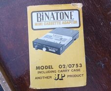 antique Binatone mini cassette adaptor