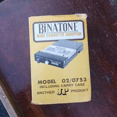 antique Binatone mini cassette adaptor