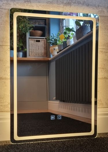 LED Bathroom Mirror Ensuite 50x70cm Vanity Dual LED Antifog