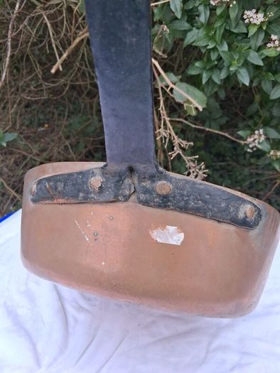 2 X Antique Mid 19th Century Large Copper Pots (Cast Iron Handles)