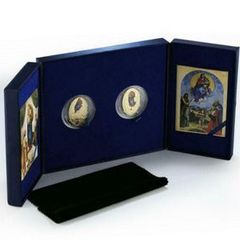 Raphael Madonnas Silver & Precious Stones Art Gilded Proof Silver Set 2012