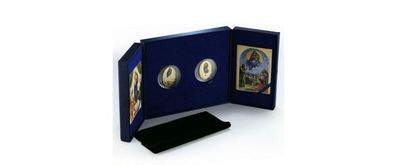 Raphael Madonnas Silver & Precious Stones Art Gilded Proof Silver Set 2012