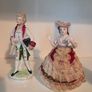 Vintage Porcelain Lady and Gentleman Figurine Set Image 2
