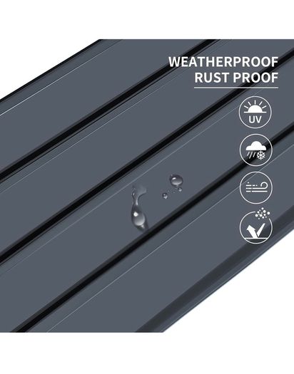 12 x Roofing Sheets, Metal Corrugated Roofing Sheets, 115 x 45 cm