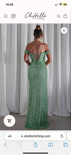 Mint Green Sequin Evening/TY/Debs Dress