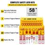 58 PCS Lockout Tagout Kits, Electrical Safety Loto Kit Includes Padlocks, Lockout Station, Hasp, Tags & Zip Ties, Lockout Tagout Safety Tools for Industrial, Electric Power, Machinery Image 3