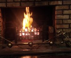 art nouveau brass fire fender