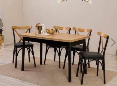 Dining table (Extending) with 4 chairs.
