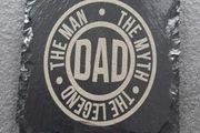Fathers day coaster present gift man cave shed