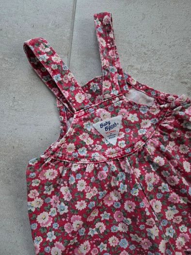 Vintage, Made In USA, 80's OshKosh B'gosh Floral Denim Overalls/Dungarees. Rare.