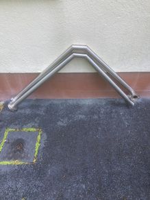 Stainless Steel Outdoor Handrails Pair