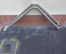 Stainless Steel Outdoor Handrails Pair