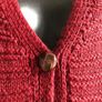 Hand knit Aran cardigan Image 3