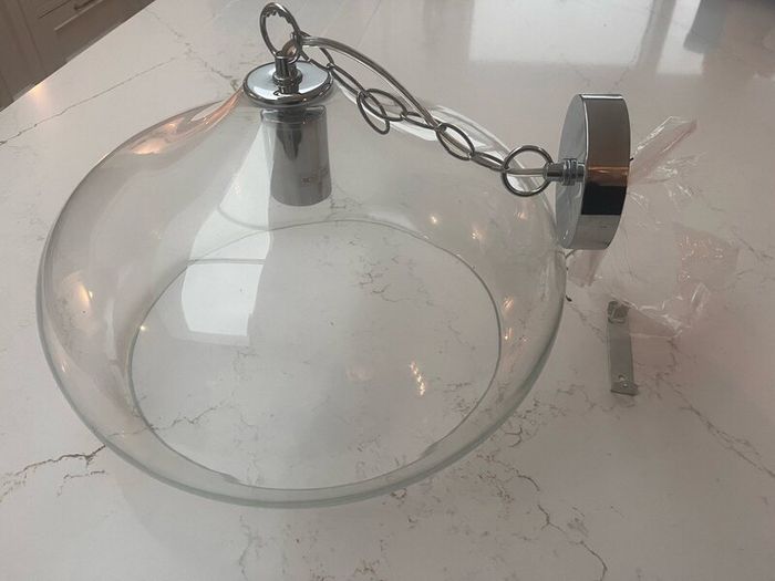 Laura Ashley Glass Pendant Light