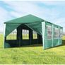 3 x 9 m Gazebo, Protection Party Tent, MaterialHigh-Quality Marquee Garden Tent with 8 Side Panels, Waterproof for Wedding, Party, Garden, Market Image 2