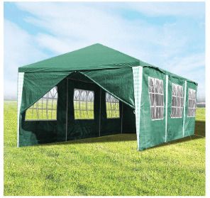 3 x 9 m Gazebo, Protection Party Tent, MaterialHigh-Quality Marquee Garden Tent with 8 Side Panels, Waterproof for Wedding, Party, Garden, Market