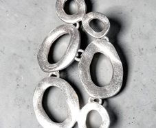 John Rocha large sterling silver pendant