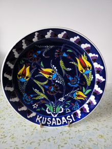 Vintage Collectibles Turkish Ceramic Plate
