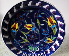Vintage Collectibles Turkish Ceramic Plate