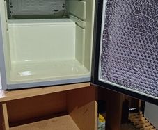mini fridge Budweiser
