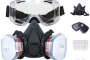 6200 Dust Mask Half Face With 503 5N11 Particle Filters Goggles Set For Industrial Labor Dust Paint Spray Decoration Grinding