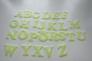 Glowing in the dark letters