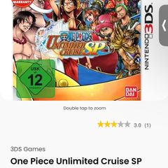 nintendo 3ds One Piece Unlimited Cruise SP no box