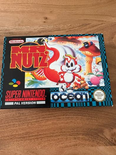 Super Nintendo retro console + games Mario