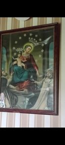 large religious framed print
