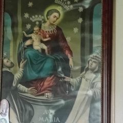 large religious framed print