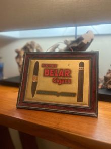 Antique Flor De Belar Cigar Sign