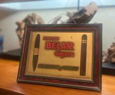 Antique Flor De Belar Cigar Sign